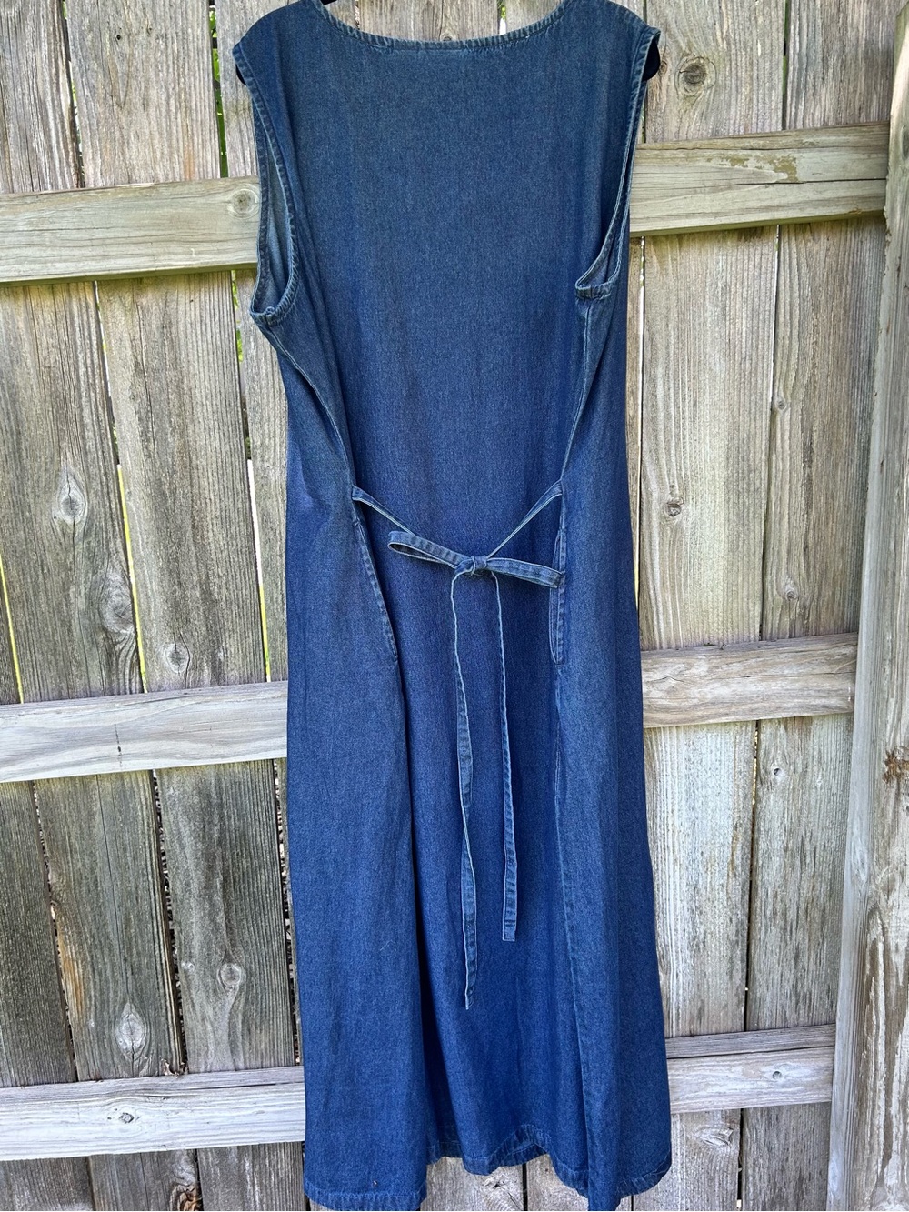 Vermont Country Store Dress Womens Plus Size 2X Denim Jumper Modest Maxi Dress - Picture 8 of 8